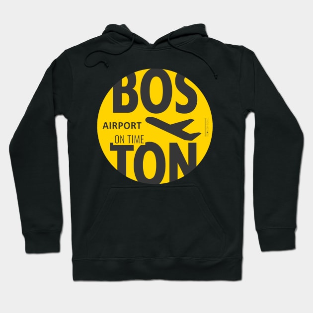 Boston yellow Hoodie by Woohoo